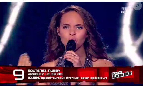 Rubby dans The Voice, samedi 21 avril 2012 sur TF1