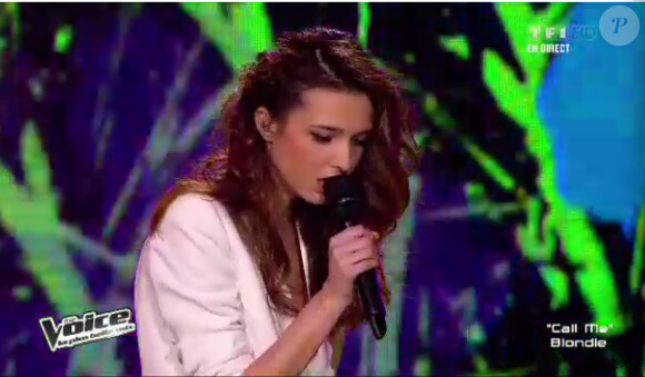 Louise dans The Voice, samedi 21 avril 2012 sur TF1