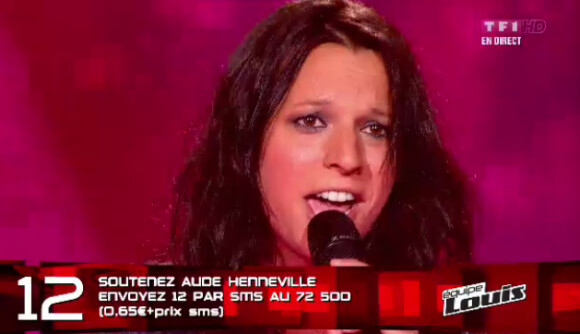 Aude dans The Voice, samedi 21 avril 2012 sur TF1