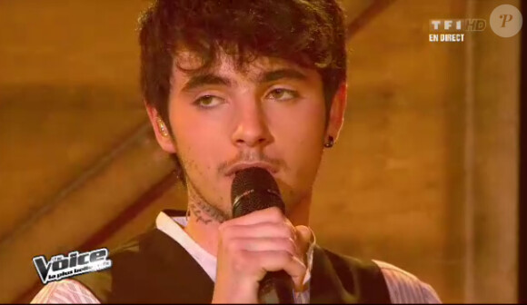 Louis dans The Voice, samedi 21 avril 2012 sur TF1