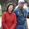 Le roi Carl XVI Gustaf et la reine Silvia de Suède en voyage privé en Espagne, le 21 avril 2012, à l'occasion du 63e Congrès de la World Scout Foundation, dont il est le président d'honneur.