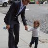 Scott Disick et son fils Mason à New York le 23 avril 2012