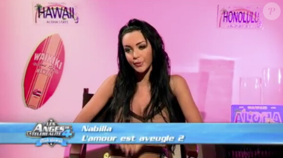 Nabilla dans les Anges de la télé-réalité 4, jeudi 19 avril 2012 sur NRJ 12