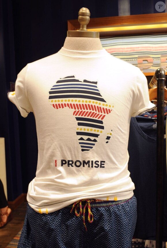 Lancement de la collection Promise par Tommy Hilfiger dans sa boutique aux Champs-Élysées. Paris, le 26 avril 2012.