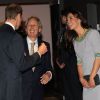 Le duc et la duchesse de Cambridge le 25 avril 2012 lors de la première d'African Cats (Félins) à Londres au profit du Tusk Trust dont le prince William est le parrain.
