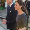 Le prince William et Kate Middleton à l'Imperial War Museum de Londres dans la soirée du 26 avril 2012 pour le lancement d'une campagne de levée de fonds qui serviront à rénover les galeries du musée consacrées à la Première Guerre mondiale dans la perspective du centenaire du conflit en 2014.