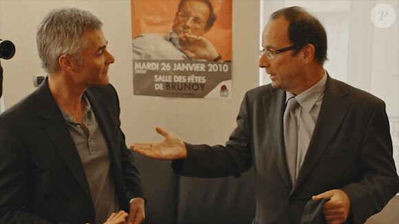 Cyril Viguier rencontre François Hollande, dans le cadre de la préparation du sujet François Hollande : Comment devenir président ? pour France 3.