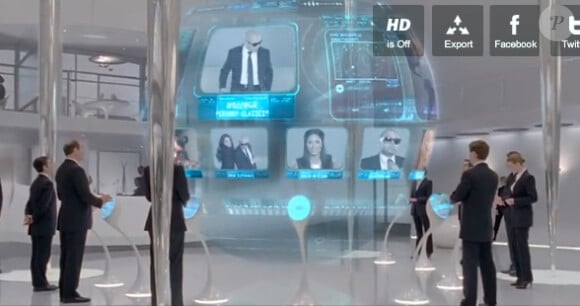 Image du clip Back in Time, par Pitbull, extrait de la bande originale de Men in Black 3.