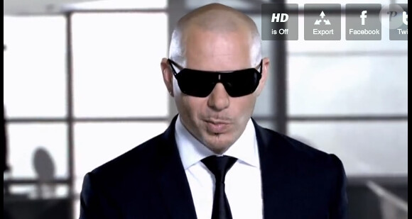 Image du clip Back in Time, par Pitbull, extrait de la bande originale de Men in Black 3.