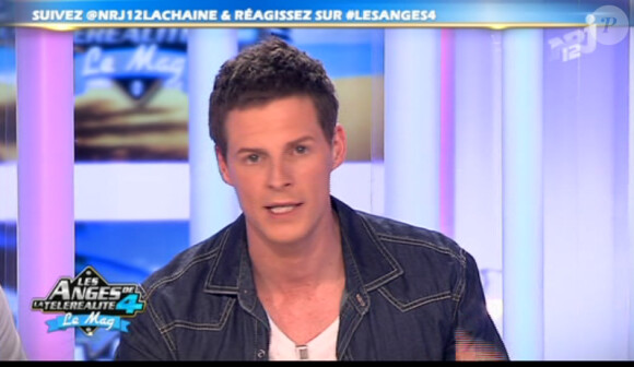Matthieu Delormeau sur le plateau des Anges de la télé-réalité 4 - Le Mag le mercredi 2 mai 2012 sur NRJ 12