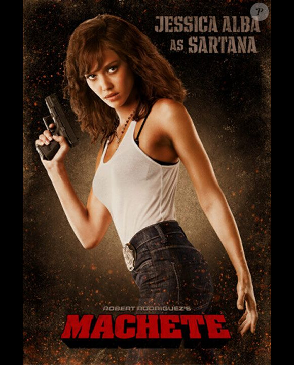 Jessica Alba dans Machete (2010) de Robert Rodriguez.