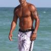 Shemar Moore à la plage, à Miami, le jeudi 3 mai 2012.