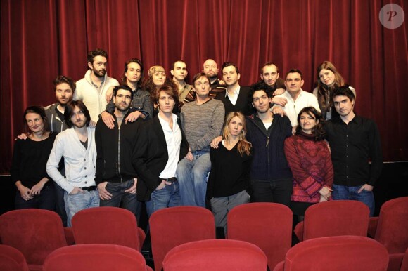 Pierre Palmade et son atelier à la Gaîté Montparnasse, le 16 janvier 2012.