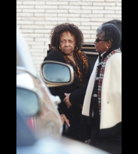 Cissy Houston le 17 février 2012 à Newark lors de l'enterrement de sa fille Whitney Houston