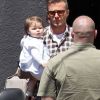 David Beckham et Harper à Los Angeles, le 17 avril 2012.