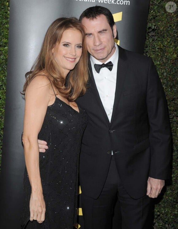Kelly Preston et John Travolta à Los Angeles, le 15 janvier 2012.