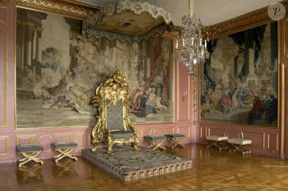 Photo du salon de réception Louisa Ulrika à Drottningholm.