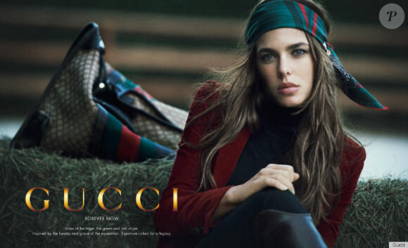 Charlotte Casiraghi pour la campagne Forever Now de Gucci.