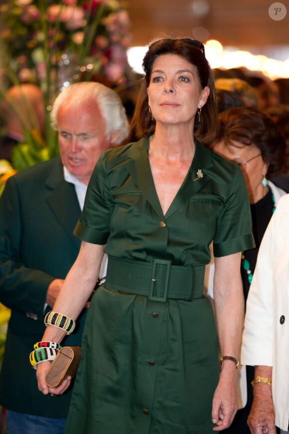 Caroline de Monaco, à Monaco, le 5 mai 2012.