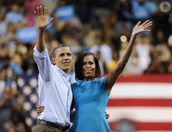 Michelle Obama et son mari Barack Obama le 5 mai 2012