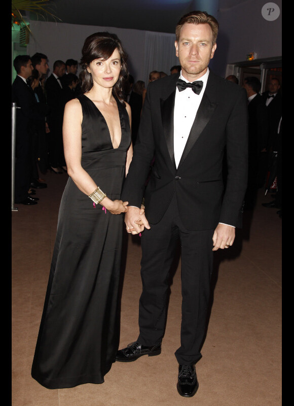 Ewan McGregor et son épouse au dîner de gala organisé à l'occasion du 65e anniversaire du Festival de Cannes, le 20 mai 2012.