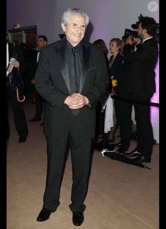 Claude Lelouch au dîner de gala organisé à l'occasion du 65e anniversaire du Festival de Cannes, le 20 mai 2012.