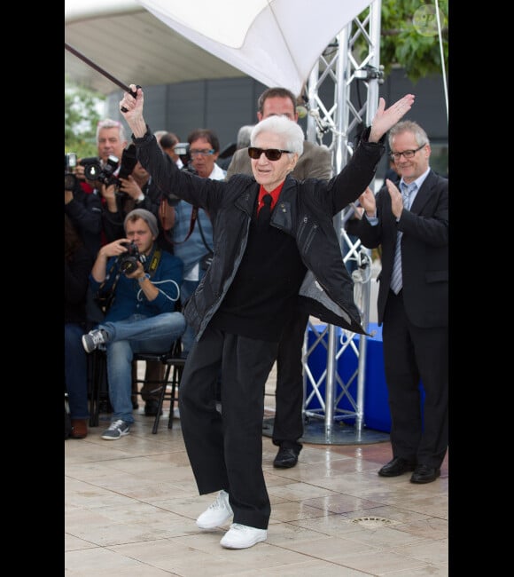 Alain Resnais lors du photocall de Vous n'avez encore rien vu, le 21 mai 2012 au Festival de Cannes.