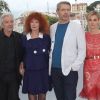 Pierre Arditi, Sabine Azema, Lambert Wilson et Anne Consigny lors du photocall de Vous n'avez encore rien vu, à Cannes le 21 mai 2012.