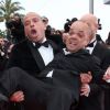 L'équipe des Kaïra Shopping le 21 mai 2012 lors de la montée des marches pour la présentation du film Vous n'avez encore rien vu dans le cadre du 65ème Festival de Cannes