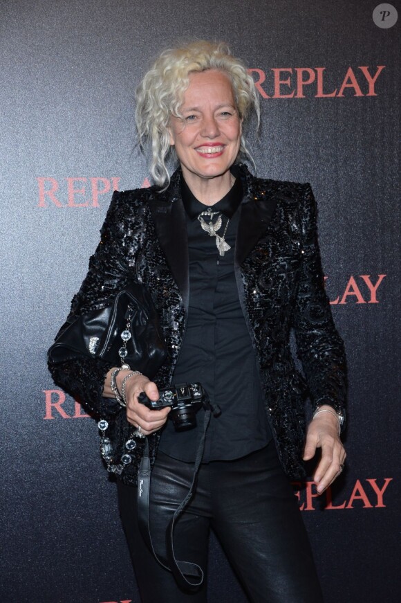La photographe Ellen von Unwerth lors de la soirée Replay à l'hôtel Martinez. Cannes, le 22 mai 2012.