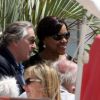 Robert de Niro et Grace Hightower au déjeuner en l'honneur de Jean-Paul Belmondo organisé par Paris Match à l'Eden Roc, au Cap d'Antibes, le 17 mai 2012.