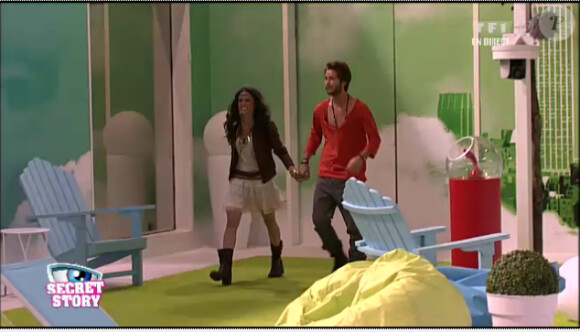 Alex et Capucine dans Secret Story 6, vendredi 25 mai 2012 sur TF1