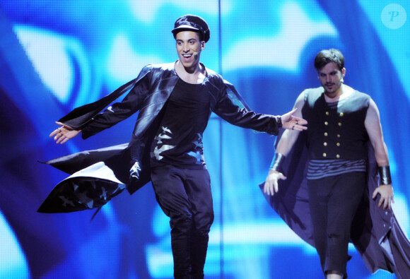Can Bonomo lors des répétitions de l'Eurovision le 26 mai 2012 à Bakou en Azerbaïdjan