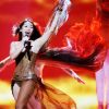 Anggun lors des répétitions de l'Eurovision le 26 mai 2012 à Bakou en Azerbaïdjan