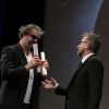 Gustave Kervern, coréalisateur du Grand Soir, prix spécial du jury lors de la remise des prix Un Certain Regard à Cannes le 26 mai 2012