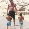 Patrick Dempsey en vacances avec sa femme Jillian et leurs enfants, à Saint-Barthelemy - mai 2012