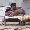 Patrick Dempsey embrasse sa femme Jillian, en vacances à Saint-Barthelemy - mai 2012