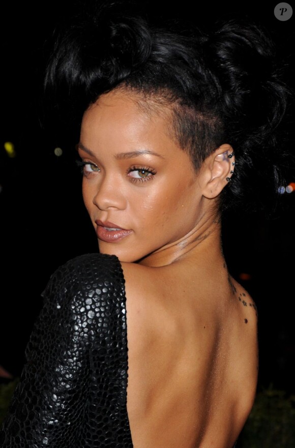 Rihanna à New York lors du MET Ball, le 7 mai 2012.