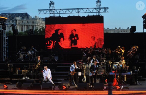 Christophe en concert au château de Versailles, le 15 juillet 2009.