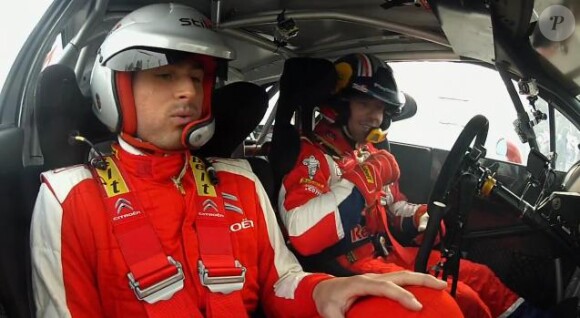Olivier Giroud initié par Sébastien Loeb au cours d'une sortie bucolique à bord de la DS3 WRC de Citroën