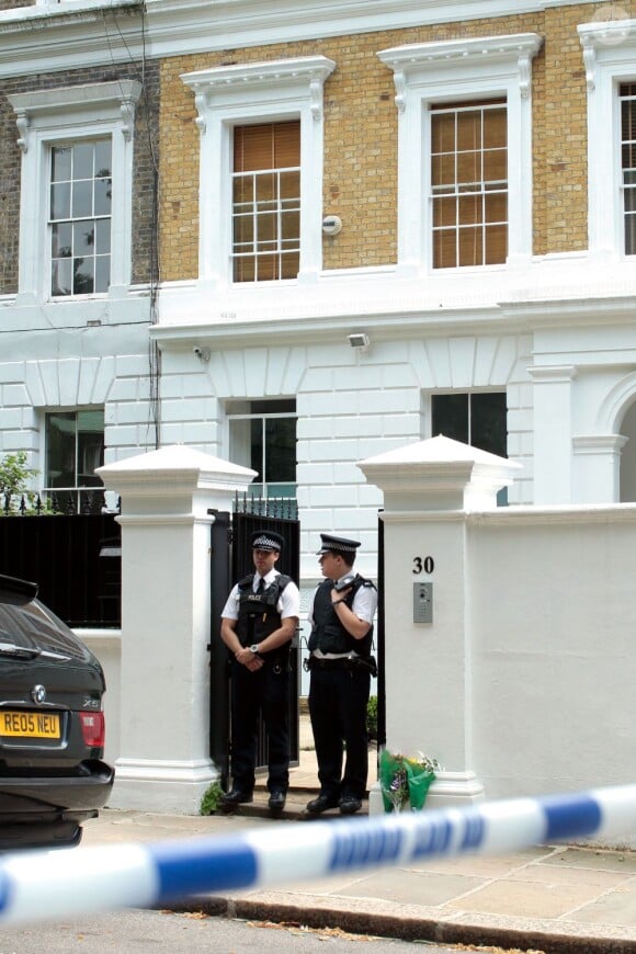 Maison d'Amy Winehouse à Londres, le 25 juillet 2011.