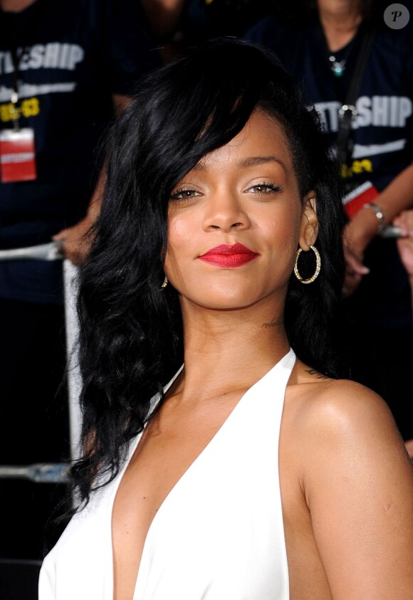 Rihanna à Los Angeles lors de l'avant-première du film Battleship. Le 10 mai 2012.