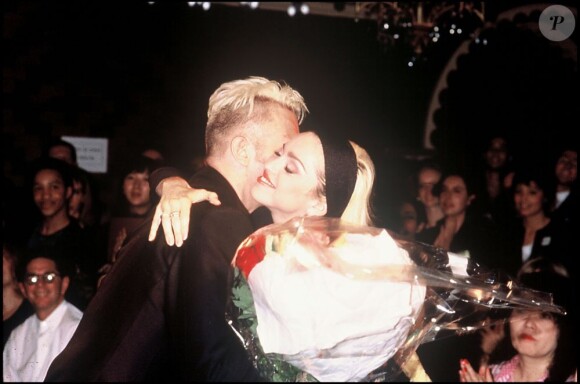 Madonna et Jean Paul Gaultier à Paris, le 19 octobre 1990.