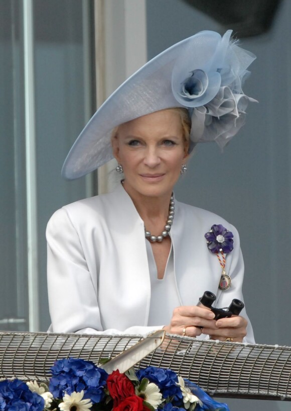 La princesse Michael de Kent au Derby d'Epsom pour le premier jour des célébrations du jubilé de diamant de la reine Elizabeth II. Samedi 2 juin 2012