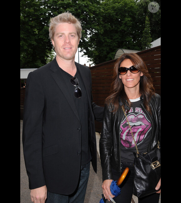 Kyle Eastwood et sa compagne le lundi 4 juin 2012 à Roland-Garros