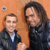 Brahim Asloum et Christian Karembeu le lundi 4 juin 2012 à Roland-Garros