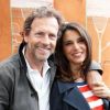 Stéphane Freiss et sa femme Ursula le 4 juin 2012 à Roland-Garros