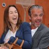 Vanessa Demouy et David Brécourt au tournoi de Roland-Garros, le jeudi 6 juin 2012.