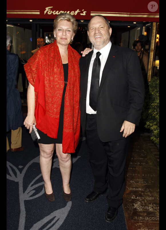 Harvey Weinstein et Sophie Dulac lors de la soirée d'ouverture du Champs-Elysées Film Festival, à Paris le 6 juin 2012.