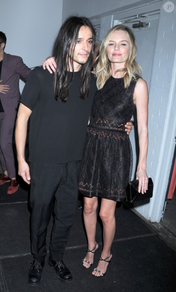 Le créateur Olivier Theyskens (Theory) et Kate Bosworth assistent à la Whitney Art Party au Skylight SoHo. New York, le 6 juin 2012.
